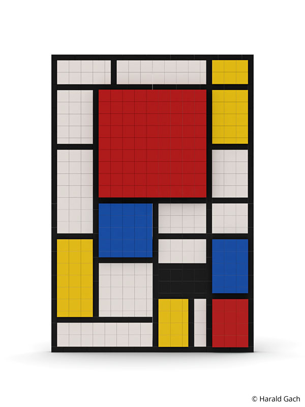 Wall-Art Remember Piet Mondrian